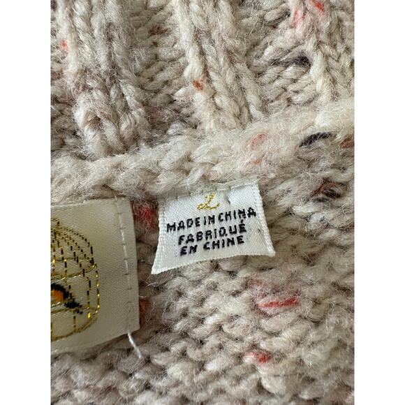 Anthropologie Charlie & Robin Sweater Knit Gold Buttons Large - Picture 5 of 7